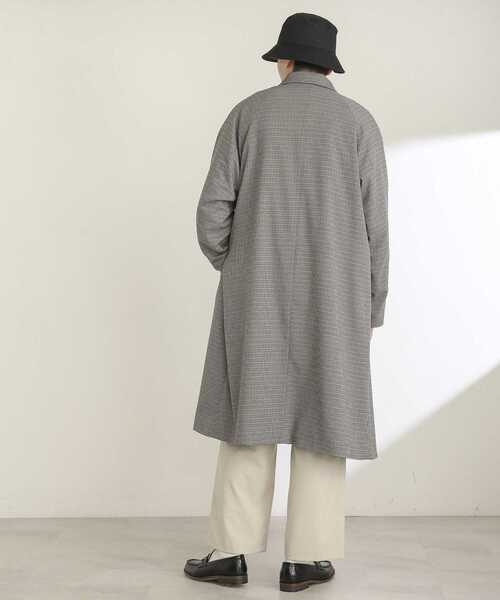 SENSE OF PLACE by URBAN RESEARCH（センスオブプレイスバイアーバンリサーチ）の「チェックステンカラーコート（ステンカラーコート・メンズ・ベージュ・MEDIUM/LARGE）」の13枚目の写真