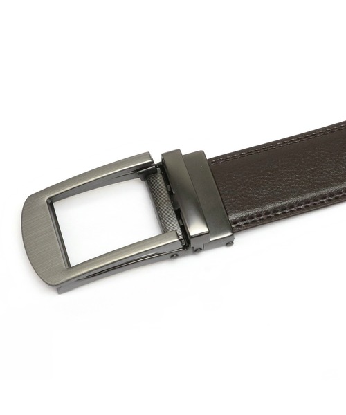TOKYO SHIRTS（トウキョウシャツ）の「リールロック式  牛革 メンズベルト（ベルト・メンズ・ブラック/ブラウン・FREE/95cm/110cm）」の7枚目の写真