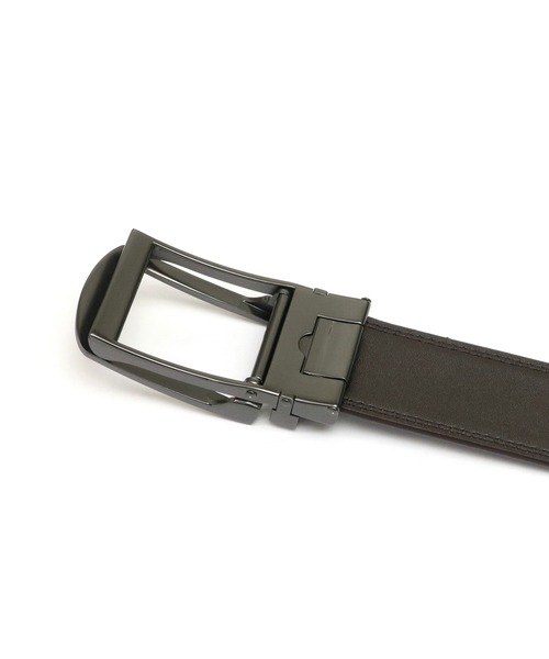 TOKYO SHIRTS（トウキョウシャツ）の「リールロック式  牛革 メンズベルト（ベルト・メンズ・ブラック/ブラウン・FREE/95cm/110cm）」の8枚目の写真