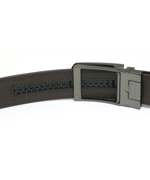 TOKYO SHIRTS（トウキョウシャツ）の「リールロック式  牛革 メンズベルト（ベルト・メンズ・ブラック/ブラウン・FREE/95cm/110cm）」の10枚目の写真