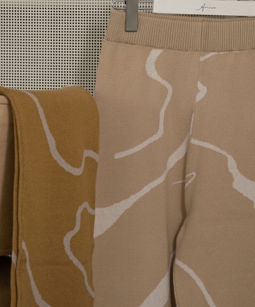 Amiur（エミレ）の「nuance knit pants（その他パンツ・レディース・ベージュ/マスタード・FREE）」の4枚目の写真