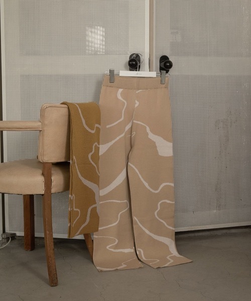 【Eaphi】MIX KNIT & LACE HEM BUTTON PANTS Eaphi】MIX KNIT & LACE HEM BUTTON PANTS Eaphi】MIX KNIT & LACE HEM