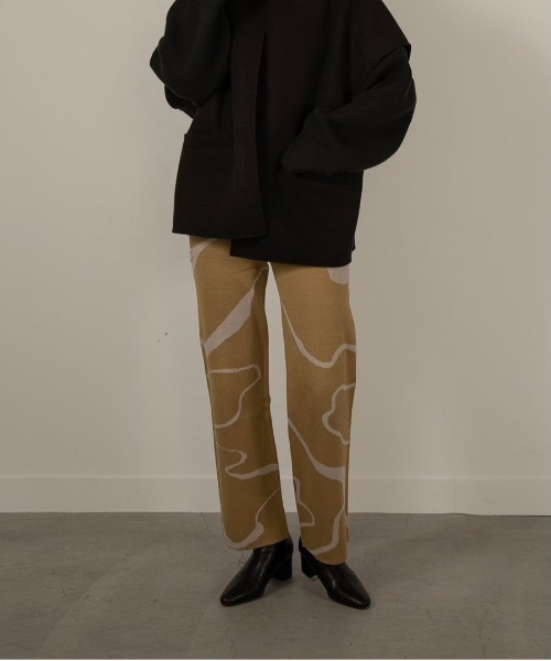 Amiur（エミレ）の「nuance knit pants（その他パンツ・レディース・ベージュ/マスタード・FREE）」の5枚目の写真