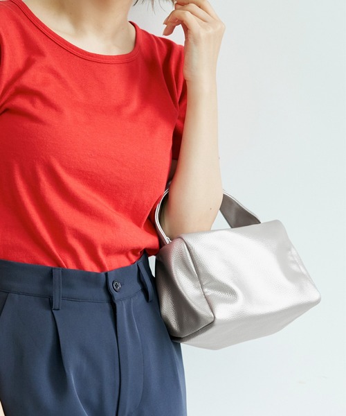 coca（coca）（コカ）の「＼新色登場／エアー軽スクエアバック（ハンドバッグ・レディース・ライトブルー/ブラック/イエロー/ピンク/ホワイト/シルバー・ONE SIZE）」の6枚目の写真