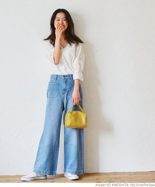 coca（coca）（コカ）の「＼新色登場／エアー軽スクエアバック（ハンドバッグ・レディース・ライトブルー/ブラック/イエロー/ピンク/ホワイト/シルバー・ONE SIZE）」の14枚目の写真