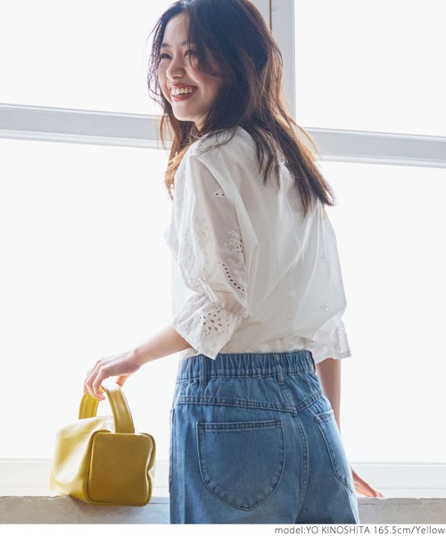 coca（coca）（コカ）の「＼新色登場／エアー軽スクエアバック（ハンドバッグ・レディース・ライトブルー/ブラック/イエロー/ピンク/ホワイト/シルバー・ONE SIZE）」の15枚目の写真