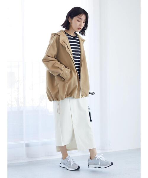 Green　Parks（グリーンパークス）の「【花粉防止】 Aラインミドル丈マンパ（マウンテンパーカー・レディース・ベージュ/ネイビー/その他8・FREE）」の18枚目の写真