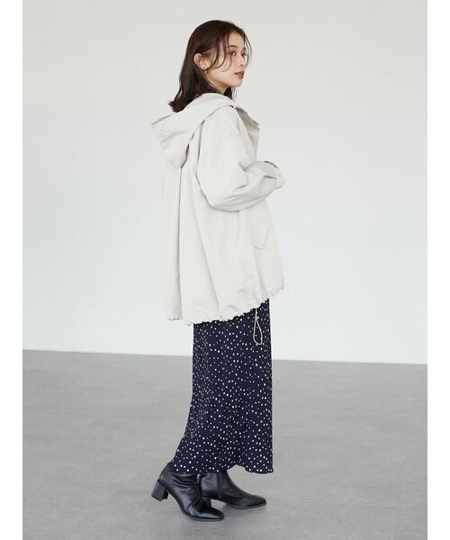 Green　Parks（グリーンパークス）の「【花粉防止】 Aラインミドル丈マンパ（マウンテンパーカー・レディース・ベージュ/ネイビー/その他8・FREE）」の22枚目の写真