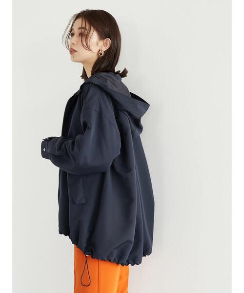 Green　Parks（グリーンパークス）の「【花粉防止】 Aラインミドル丈マンパ（マウンテンパーカー・レディース・ベージュ/ネイビー/その他8・FREE）」の12枚目の写真