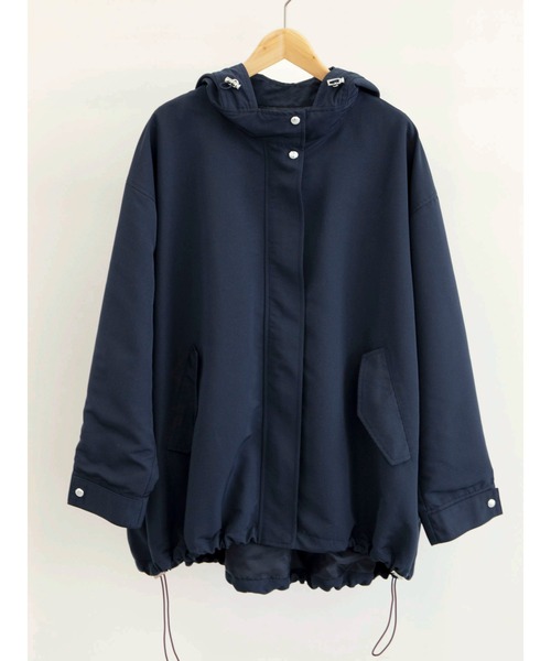 Green　Parks（グリーンパークス）の「【花粉防止】 Aラインミドル丈マンパ（マウンテンパーカー・レディース・ベージュ/ネイビー/その他8・FREE）」の9枚目の写真