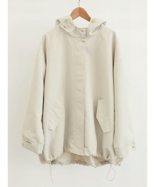 Green　Parks（グリーンパークス）の「【花粉防止】 Aラインミドル丈マンパ（マウンテンパーカー・レディース・ベージュ/ネイビー/その他8・FREE）」の8枚目の写真