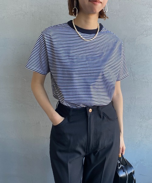 THE SHINZONE（ザ　シンゾーン）の「[THE SHINZONE/ザ シンゾーン] ショートスリーブ 2PパックTシャツ（Tシャツ/カットソー・レディース・ブラック/ネイビー・F）」の22枚目の写真