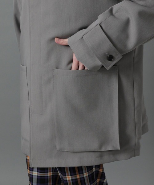 HARE（ハレ）の「チュニックBIGポケットブルゾン(HARE)（ブルゾン・メンズ・グレー/ブラック・SMALL/MEDIUM）」の19枚目の写真