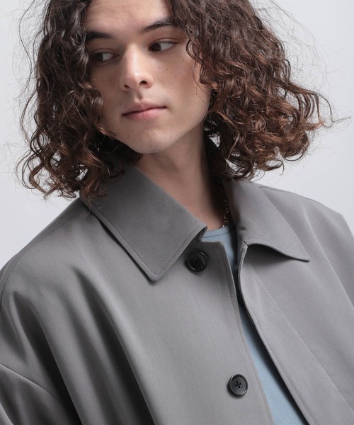 HARE（ハレ）の「チュニックBIGポケットブルゾン(HARE)（ブルゾン・メンズ・グレー/ブラック・SMALL/MEDIUM）」の6枚目の写真