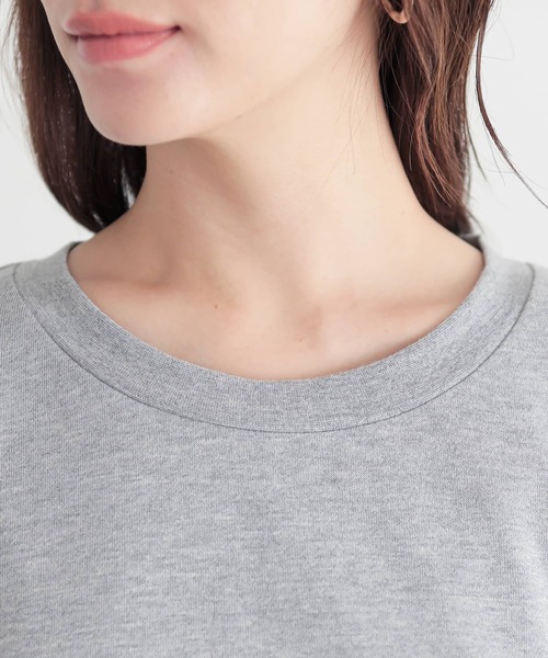 osharewalker（オシャレウォーカー）の「『ストライプドッキングぽわん袖スウェット』（スウェット・レディース・ブラック/ミント/杢グレー・FREE）」の16枚目の写真