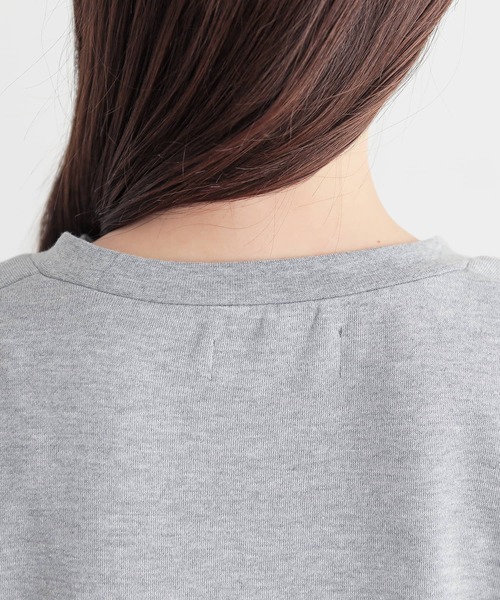 osharewalker（オシャレウォーカー）の「『ストライプドッキングぽわん袖スウェット』（スウェット・レディース・ブラック/ミント/杢グレー・FREE）」の17枚目の写真