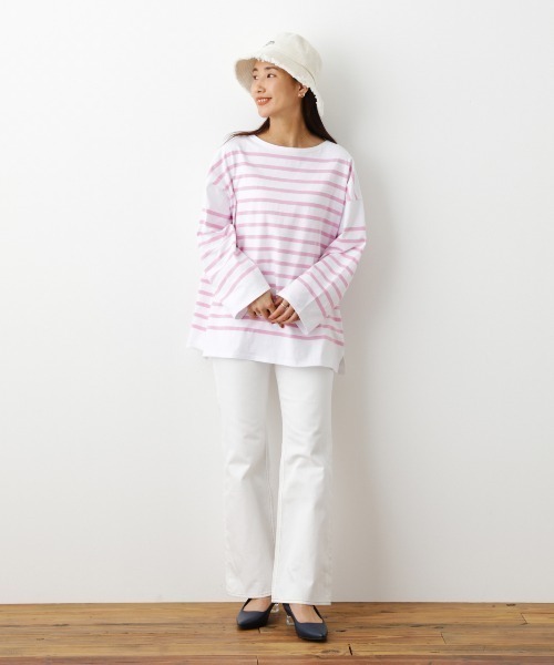 RODEO CROWNS WIDE BOWL（ロデオクラウンズワイドボウル）の「レースアップフレアデニム（デニムパンツ・レディース・ブルー/ホワイト・MEDIUM/SMALL/X-SMALL）」の11枚目の写真