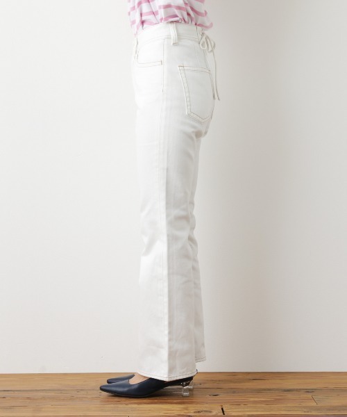 RODEO CROWNS WIDE BOWL（ロデオクラウンズワイドボウル）の「レースアップフレアデニム（デニムパンツ・レディース・ブルー/ホワイト・MEDIUM/SMALL/X-SMALL）」の12枚目の写真