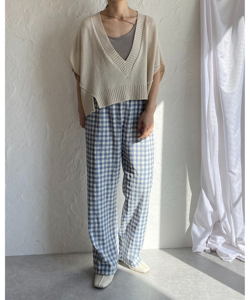 MISTERGENTLEMAN Vネック ショートニットベスト
