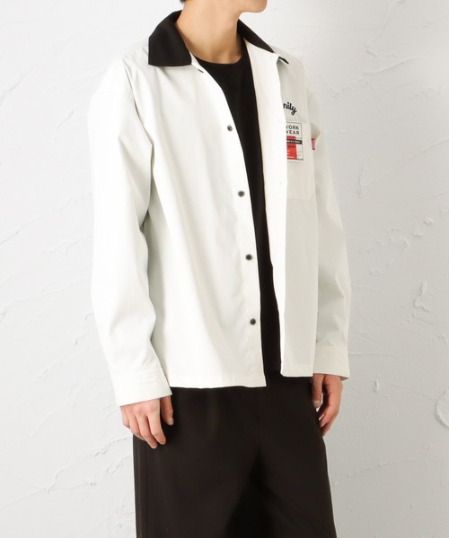 POWER TO THE PEOPLE（パワートゥーザピープル）の「ワーク刺繍ロングスリーブシャツ（シャツ/ブラウス・メンズ・ホワイト/ブラック/ベージュ・M/L）」の22枚目の写真