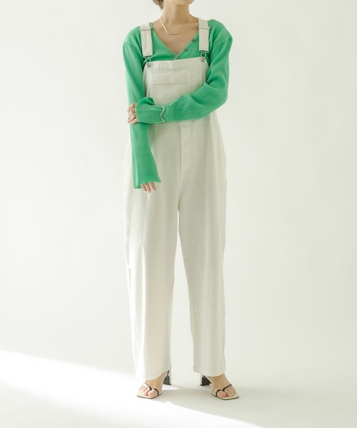 mystic(ミスティック)の「ワークサロペット(サロペット/オーバーオール・レディース・ブラック/ベージュ/オフホワイト/ピンク・1/2)」の21枚目の写真