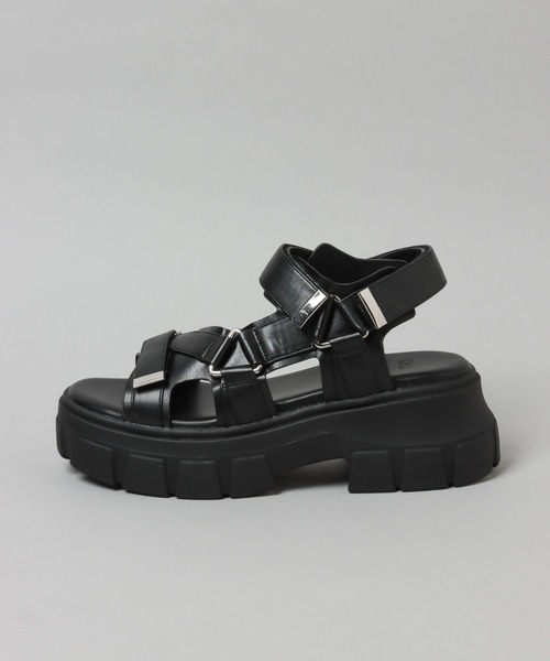 HARE（ハレ）の「トラックソールサンダル(HARE)（サンダル・レディース・ブラック/ガンメタ・MEDIUM/LARGE）」の9枚目の写真