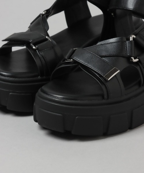 HARE（ハレ）の「トラックソールサンダル(HARE)（サンダル・レディース・ブラック/ガンメタ・MEDIUM/LARGE）」の14枚目の写真