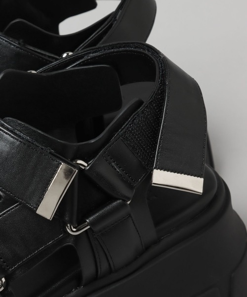 HARE（ハレ）の「トラックソールサンダル(HARE)（サンダル・レディース・ブラック/ガンメタ・MEDIUM/LARGE）」の17枚目の写真