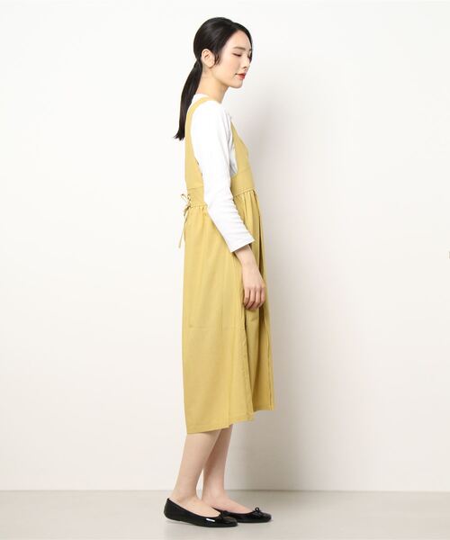 ehka sopo（エヘカソポ）の「Vネックタックジャンパースカート
