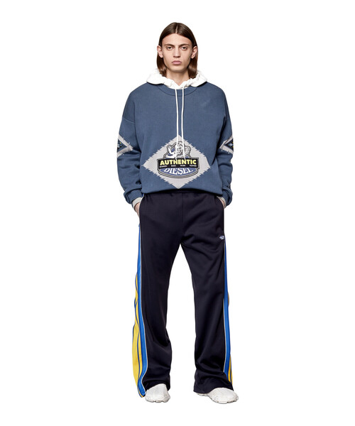 DIESEL（ディーゼル）の「メンズ ニット オーバーサイズ ジャガード（ニット/セーター・メンズ・ライトグレー/ブルー・X-LARGE/MEDIUM/SMALL/LARGE）」の16枚目の写真