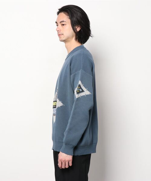 DIESEL（ディーゼル）の「メンズ ニット オーバーサイズ ジャガード（ニット/セーター・メンズ・ライトグレー/ブルー・X-LARGE/MEDIUM/SMALL/LARGE）」の10枚目の写真