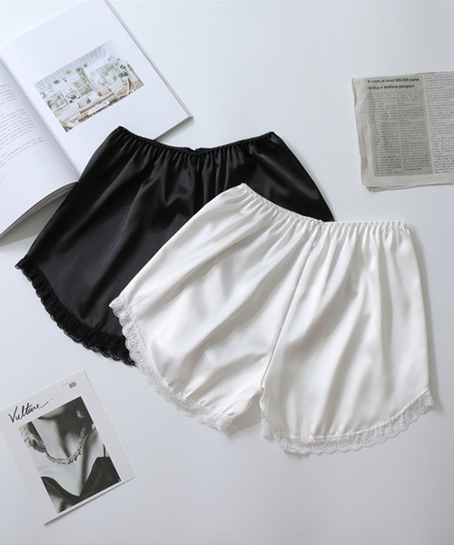 SAISON DE PAPILLON（セゾンドパピヨン）の「インナーペチパンツ（インナーウェア/肌着・レディース・ホワイト/ブラック・フリー）」の9枚目の写真