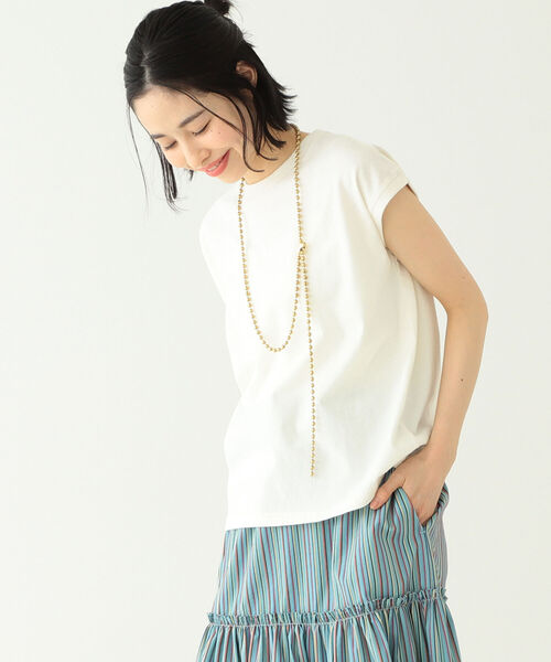 BEAMS BOY(ビームスボーイ)の「SCREEN STARS × BEAMS BOY / 別注 ピグメント ノースリーブ Tシャツ 22SS(Tシャツ/カットソー・レディース・ホワイト/ブラック/バイオレット/フューシャピンク・FREE)」の14枚目の写真