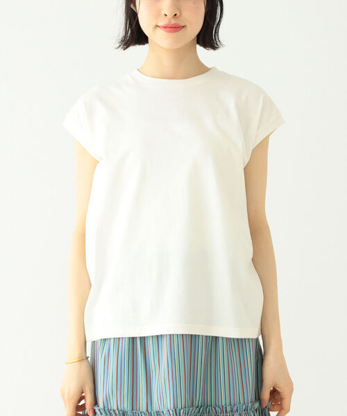 BEAMS BOY(ビームスボーイ)の「SCREEN STARS × BEAMS BOY / 別注 ピグメント ノースリーブ Tシャツ 22SS(Tシャツ/カットソー・レディース・ホワイト/ブラック/バイオレット/フューシャピンク・FREE)」の16枚目の写真