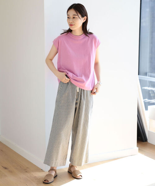 BEAMS BOY(ビームスボーイ)の「SCREEN STARS × BEAMS BOY / 別注 ピグメント ノースリーブ Tシャツ 22SS(Tシャツ/カットソー・レディース・ホワイト/ブラック/バイオレット/フューシャピンク・FREE)」の8枚目の写真