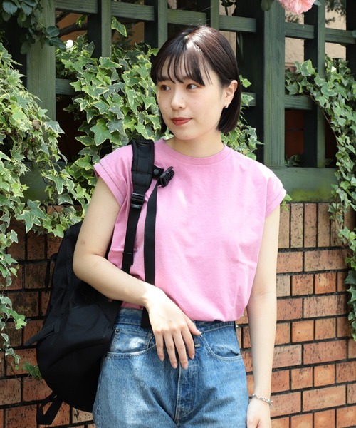 BEAMS BOY(ビームスボーイ)の「SCREEN STARS × BEAMS BOY / 別注 ピグメント ノースリーブ Tシャツ 22SS(Tシャツ/カットソー・レディース・ホワイト/ブラック/バイオレット/フューシャピンク・FREE)」の4枚目の写真