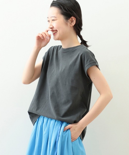 BEAMS BOY - ビームスボーイ 新品タグ BEAMSBOYフすリル付きライトグリーンノースリーブ BEAMS BOY（ビームス ボーイ）フラワー サーマル ノースリーブ