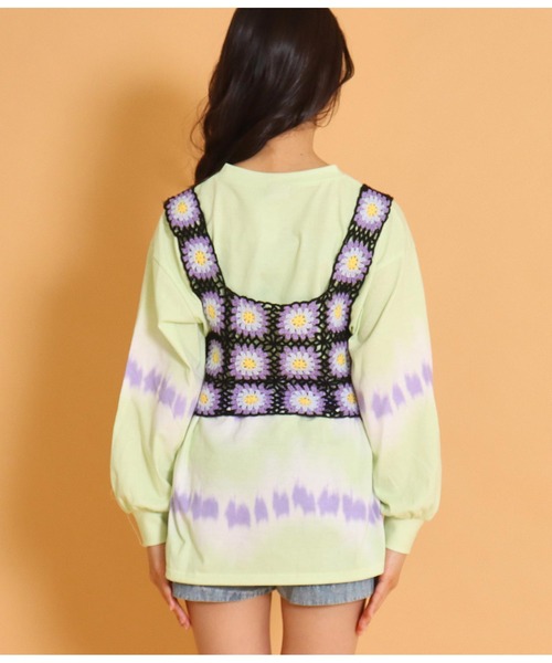 ANAP GiRL(アナップガール)の「カギアミベスト(ベスト・キッズ・ブラック/ホワイト・S/M)」の14枚目の写真