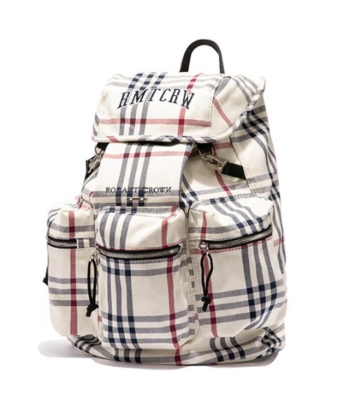 ROMANTIC CROWN（ロマンティッククラウン）の「ROMANTIC CROWN/ロマンティッククラウン/RMTCRW CHECK BACKPACK/バックパック（バックパック/リュック・レディース・オートミール・FREE）」の4枚目の写真