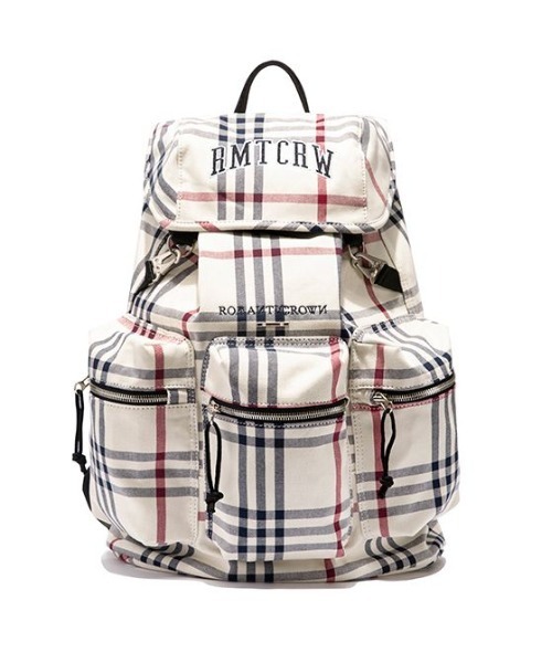 ROMANTIC CROWN（ロマンティッククラウン）の「ROMANTIC CROWN/ロマンティッククラウン/RMTCRW CHECK BACKPACK/バックパック（バックパック/リュック・レディース・オートミール・FREE）」の5枚目の写真