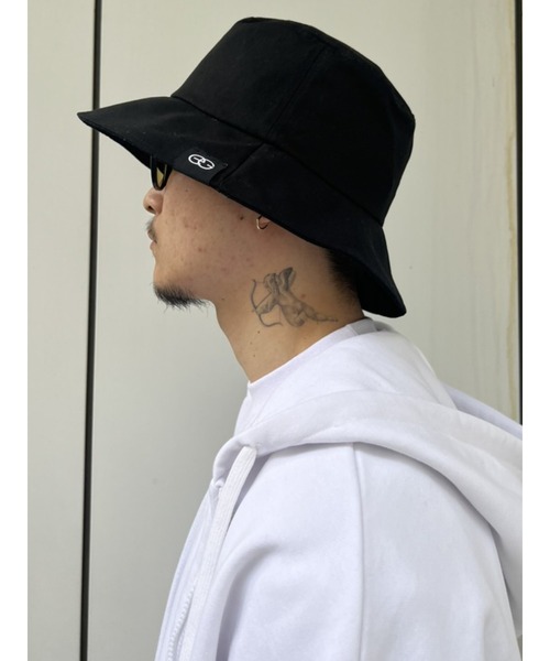 EGOIST（エゴイスト）の「ピスネーム付バケットハット（ハット・レディース・ブラック・FREE）」の4枚目の写真