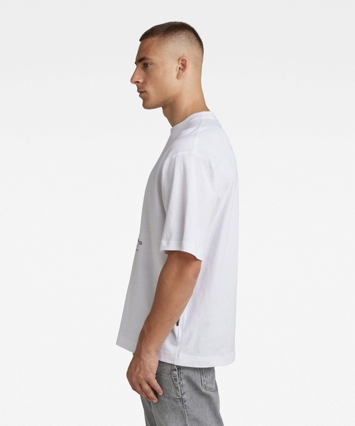 G-STAR（ジースター）の「ARCHIVE PRINT BOXY T-SHIRT/グラフィックT（Tシャツ/カットソー・メンズ・ホワイト/ホワイト系その他/ホワイト系その他2・SMALL/MEDIUM/LARGE/X-SMALL/X-LARGE）」の8枚目の写真