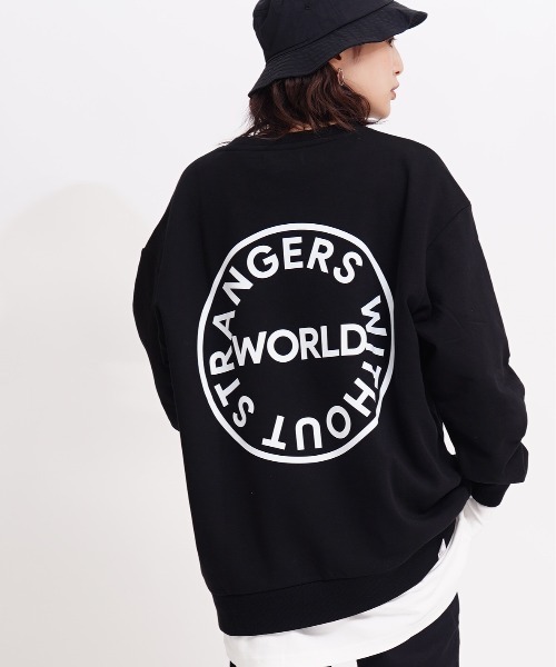 GIORDANO（ジョルダーノ）の「[ GIORDANO ] サークルロゴクルーネックスウェット (ユニセックス）（スウェット・レディース・ライトグレー/ブラック/グレー/ベージュ・SMALL/MEDIUM/LARGE/X-LARGE/XX-LARGE）」の2枚目の写真