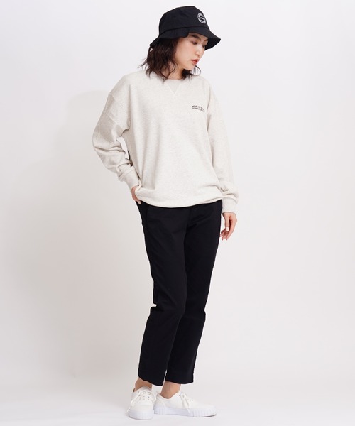 GIORDANO（ジョルダーノ）の「[ GIORDANO ] サークルロゴクルーネックスウェット (ユニセックス）（スウェット・レディース・ライトグレー/ブラック/グレー/ベージュ・SMALL/MEDIUM/LARGE/X-LARGE/XX-LARGE）」の9枚目の写真