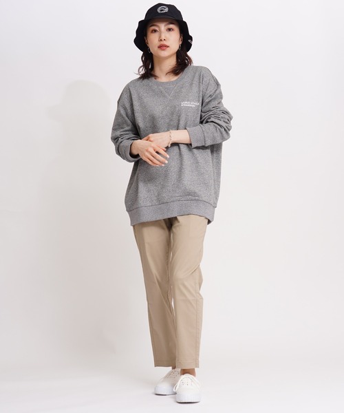 GIORDANO（ジョルダーノ）の「[ GIORDANO ] サークルロゴクルーネックスウェット (ユニセックス）（スウェット・レディース・ライトグレー/ブラック/グレー/ベージュ・SMALL/MEDIUM/LARGE/X-LARGE/XX-LARGE）」の12枚目の写真