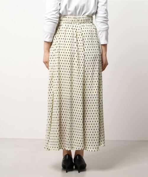 PICCIN（ピッチン）の「ドット楊柳プリントスカート（スカート・レディース・ブラック/オフホワイト・M/L）」の6枚目の写真