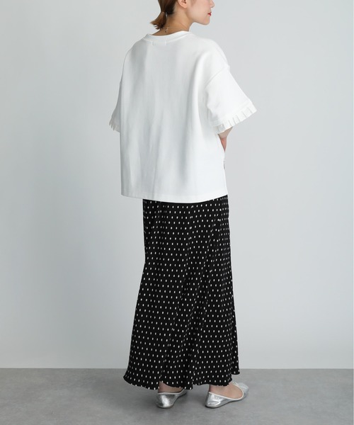 PICCIN（ピッチン）の「ドット楊柳プリントスカート（スカート・レディース・ブラック/オフホワイト・M/L）」の8枚目の写真