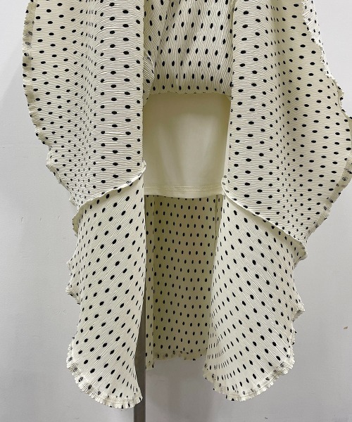 PICCIN（ピッチン）の「ドット楊柳プリントスカート（スカート・レディース・ブラック/オフホワイト・M/L）」の18枚目の写真