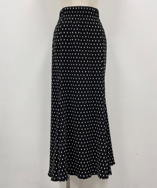 PICCIN（ピッチン）の「ドット楊柳プリントスカート（スカート・レディース・ブラック/オフホワイト・M/L）」の15枚目の写真