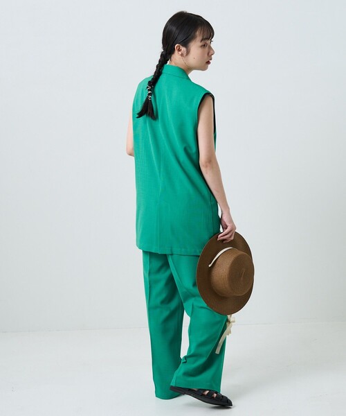 FREAK'S STORE（フリークスストア）の「リネンライクベストセットアップ（セットアップ・レディース・オフホワイト/オレンジ/グリーン・SMALL/MEDIUM/X-SMALL）」の20枚目の写真